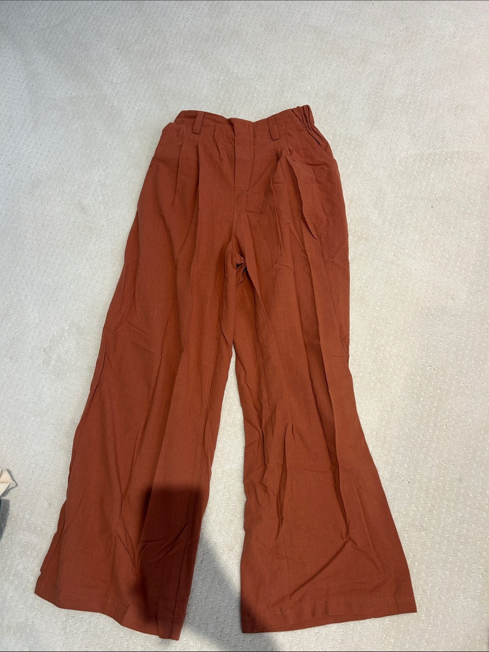 HALARA Wide Leg Pants in Rust